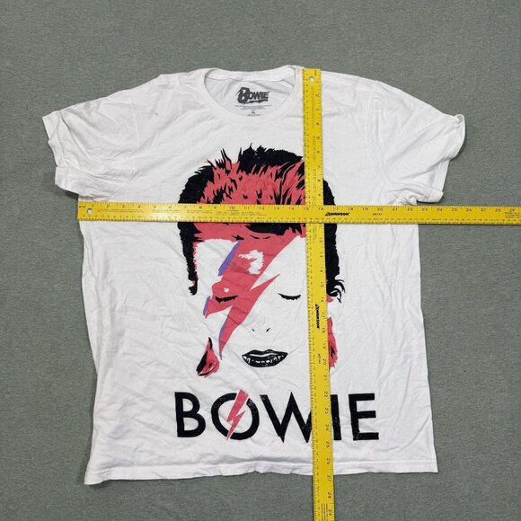 David Bowie T-shirt Size XL Ziggy 100% Cotton Duffy Archive LTD 2018 White - Picture 4 of 5